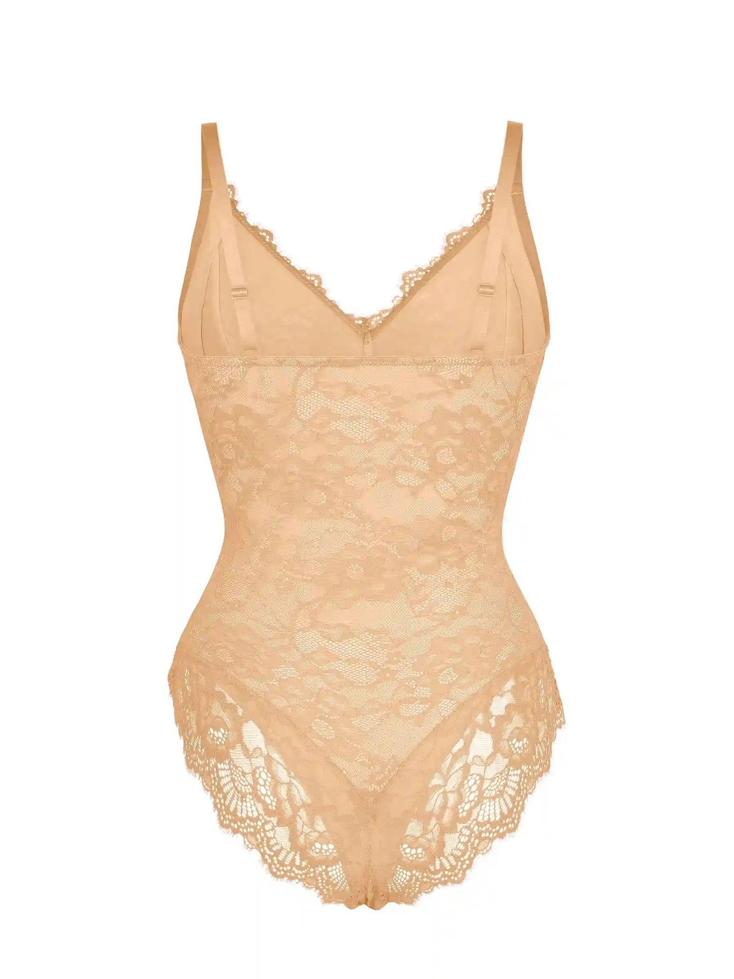 Lace V-Neck Breathable Bodysuit