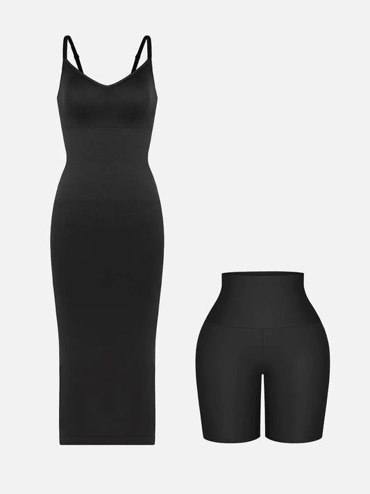 Smooth Dress & No-Show Shorts Set