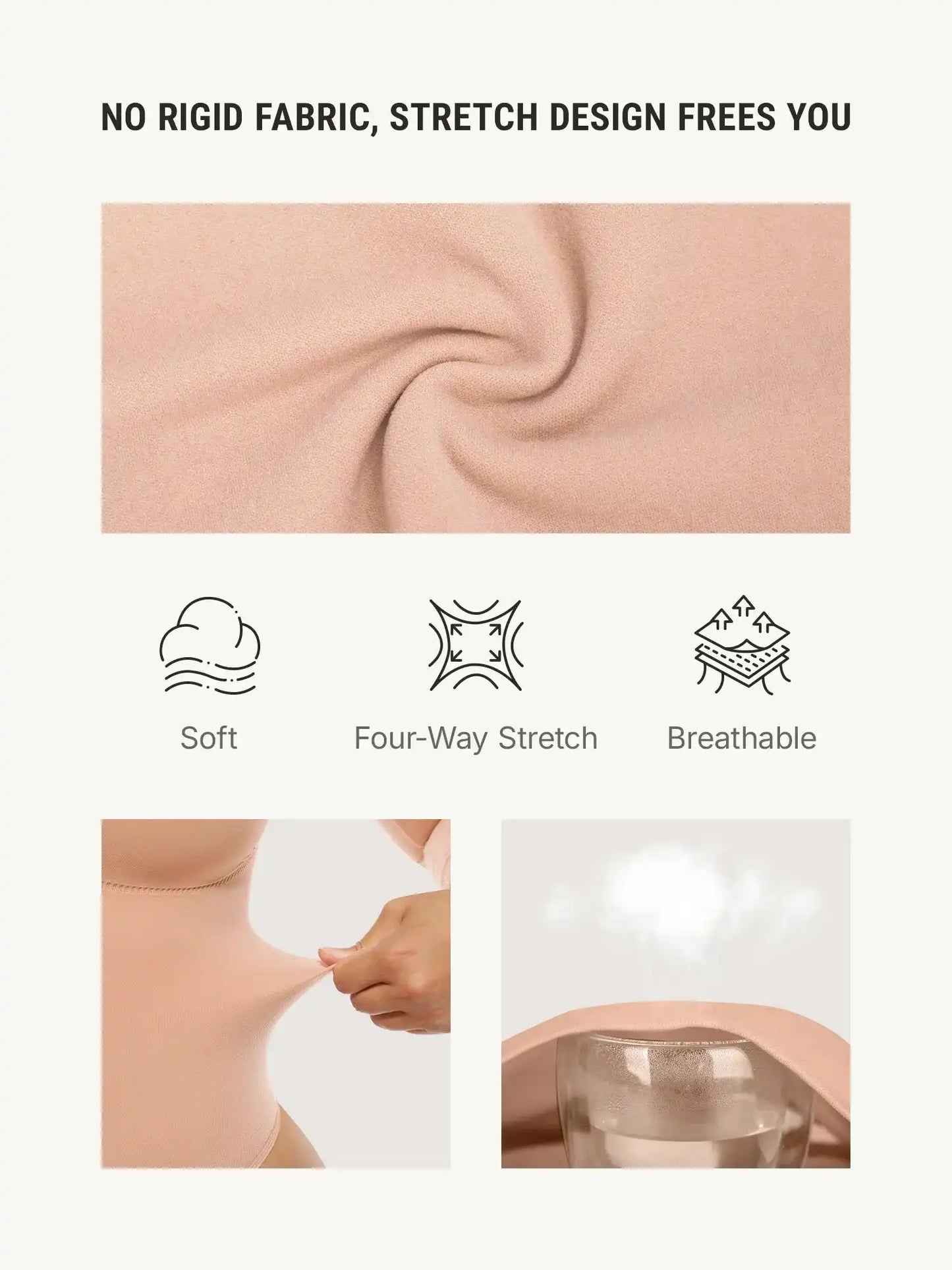 Seamless Long Sleeve Tummy Control Thong Bodysuit
