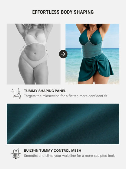 Tummy Control Removable Pads Swimsuit
