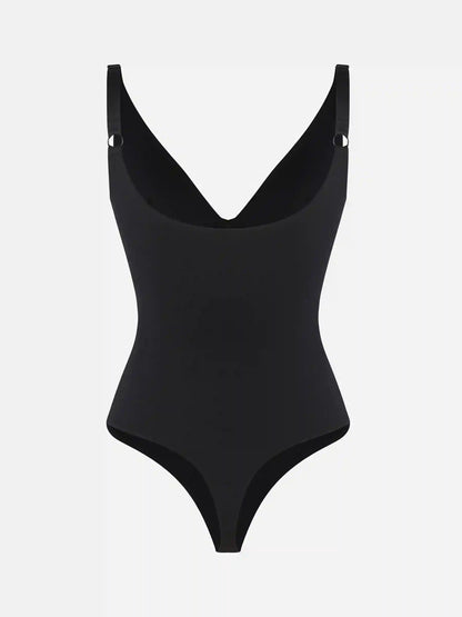 V-Neck Tummy Control Sculpt Bodysuit
