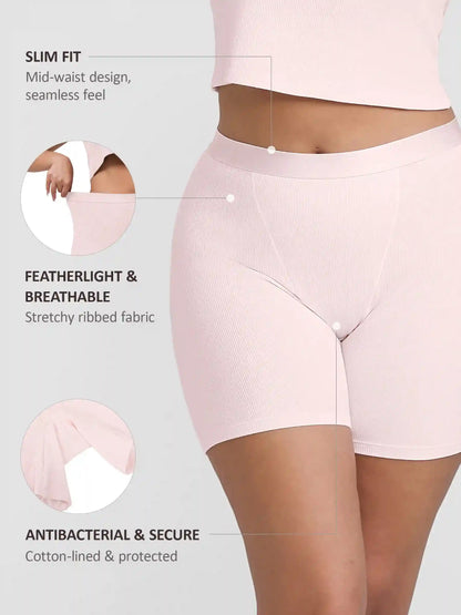 Ribbed Soft Cotton Boxer Short