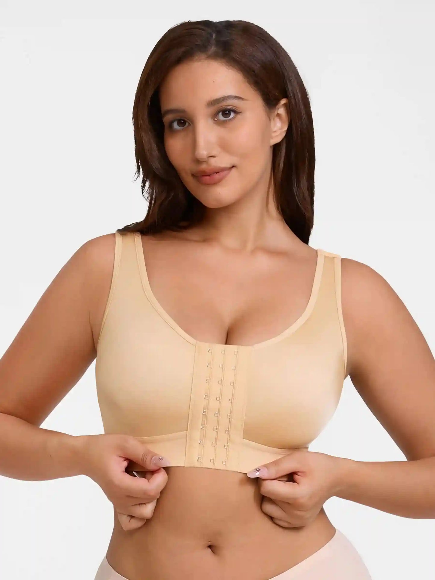 Support Front-Closure Breathable Bra