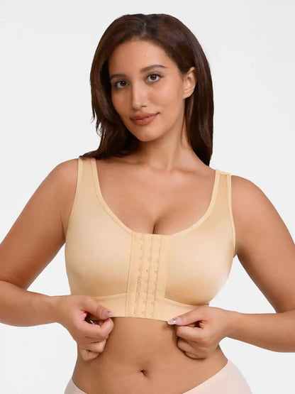 Support Front-Closure Breathable Bra