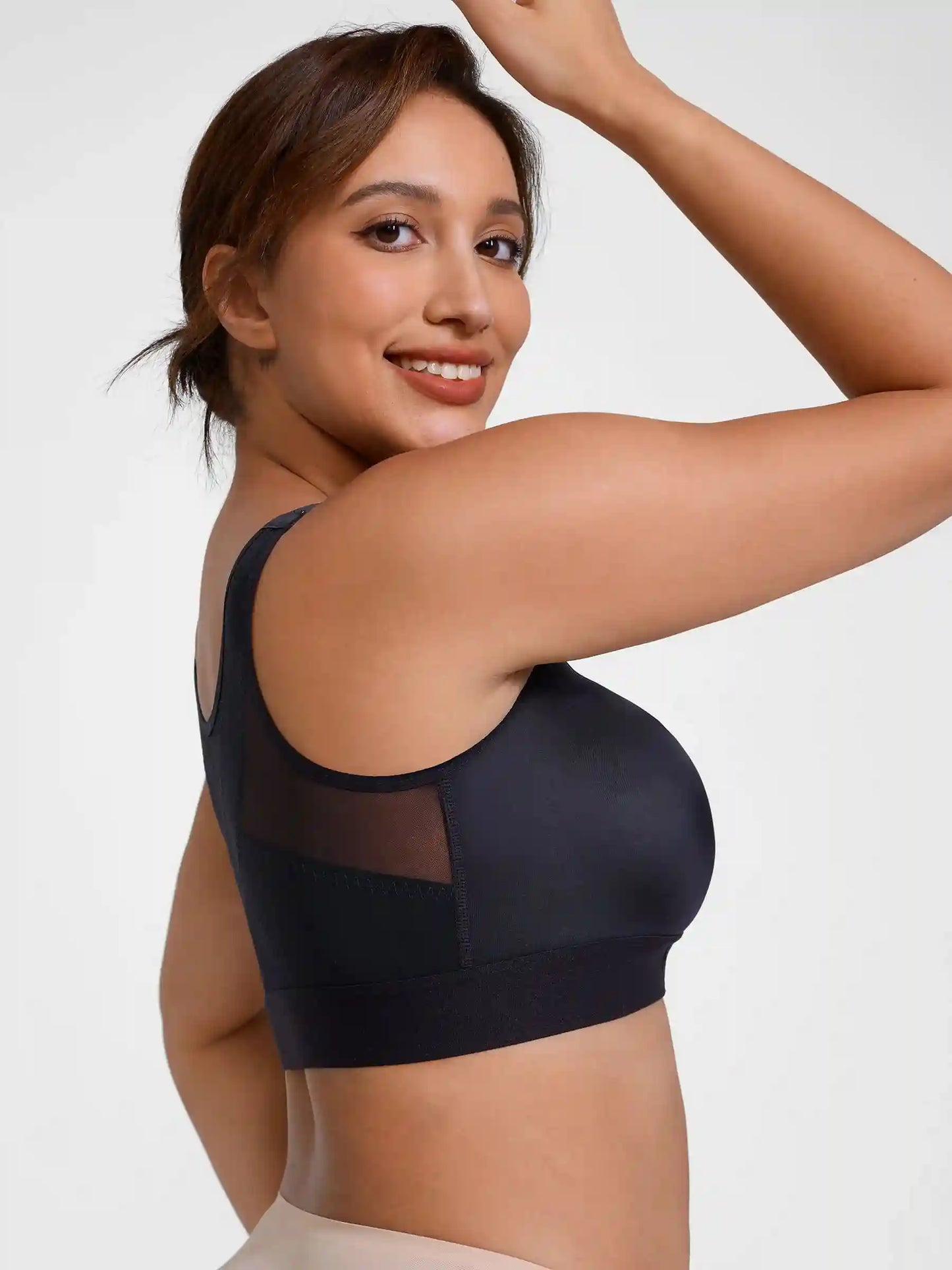 Support Front-Closure Breathable Bra
