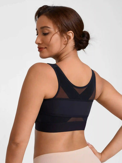 Support Front-Closure Breathable Bra