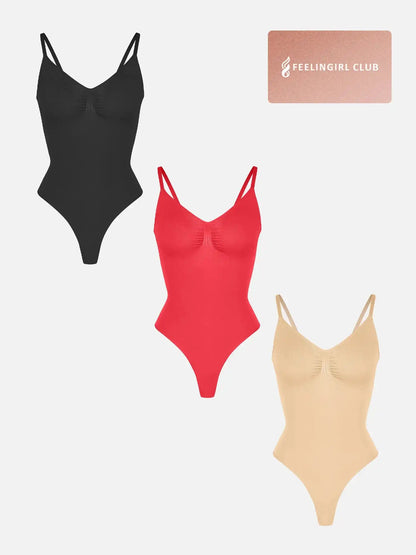 3-Pack Tummy Control Seamless Bodysuit Bundle