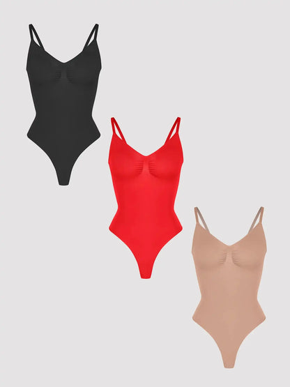 3-Pack Tummy Control Seamless Bodysuit Bundle
