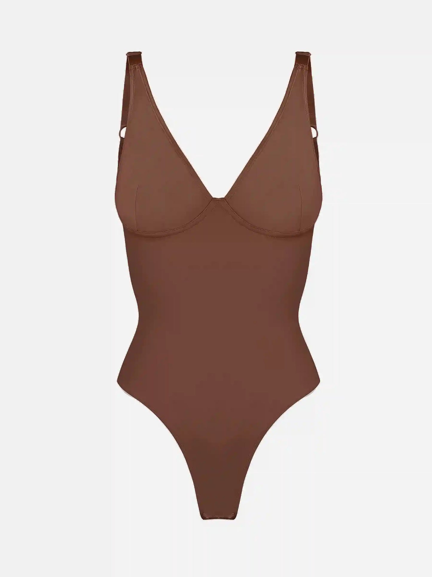 V-Neck Tummy Control Sculpt Bodysuit
