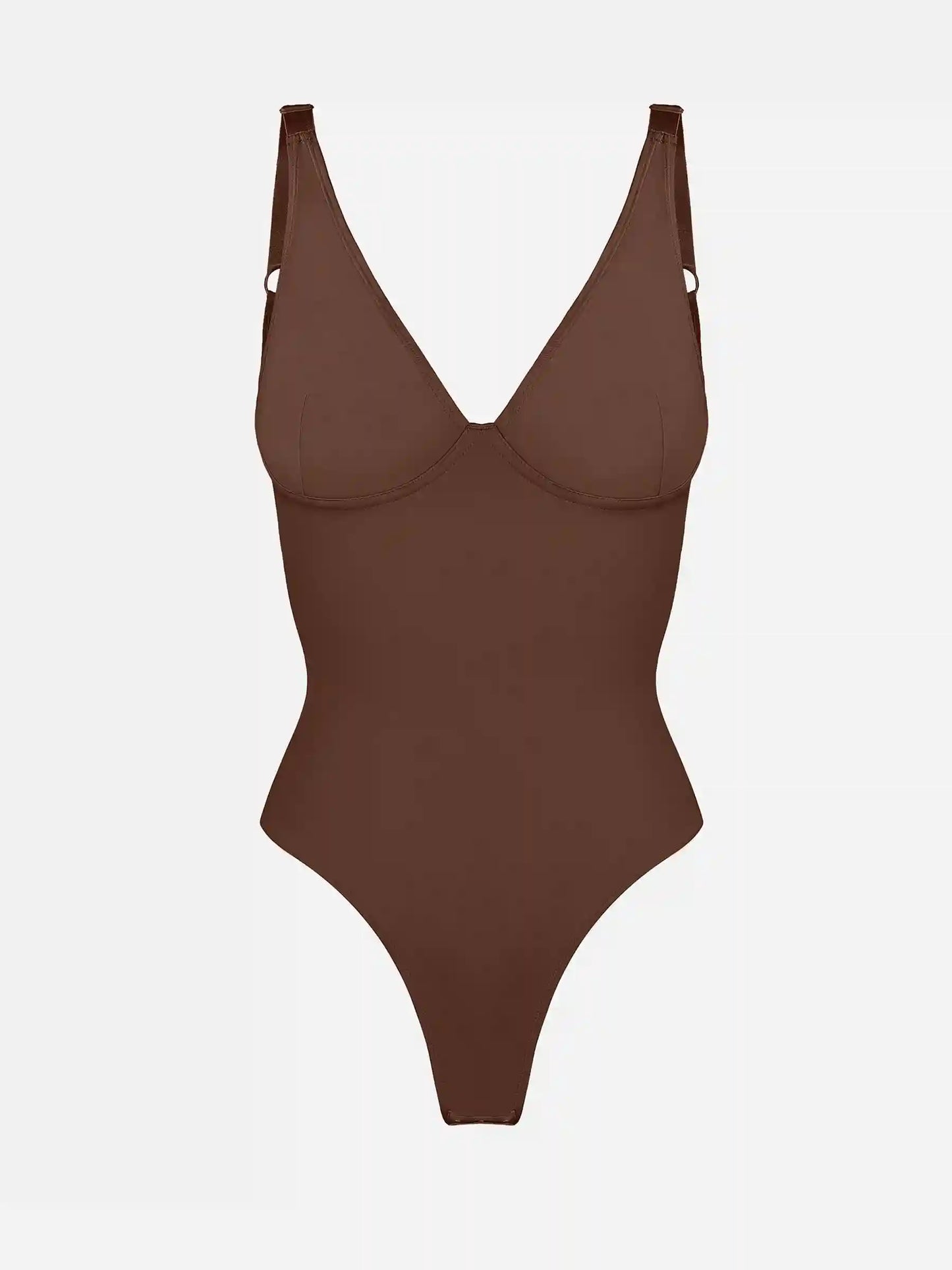 V-Neck Tummy Control Sculpt Bodysuit