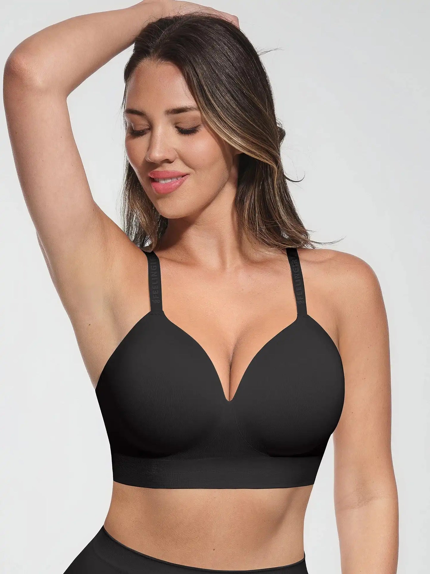 Wireless Push-Up  Adjustable Full Coverage Bra