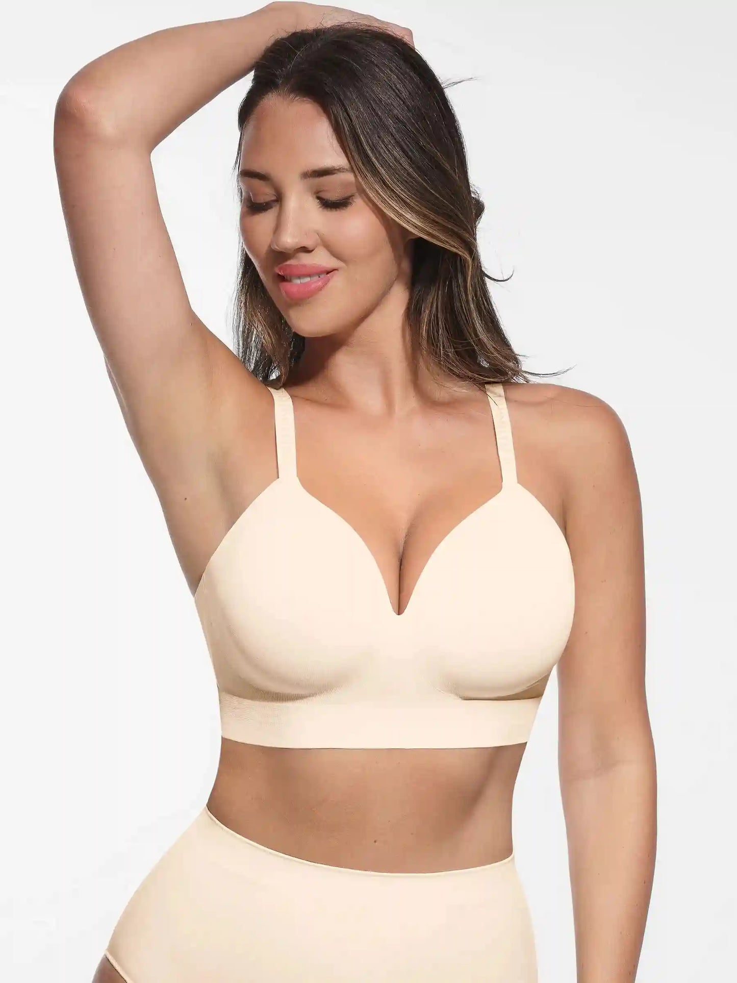 Wireless Push-Up  Adjustable Full Coverage Bra