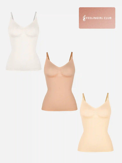 3-Pack Bust Support Waist Control Shape Tank Top Bundle
