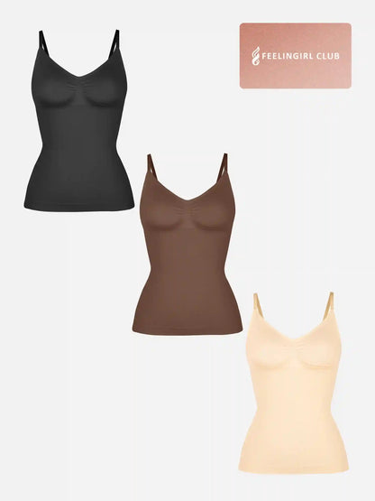 3-Pack Bust Support Waist Control Shape Tank Top Bundle