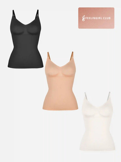 3-Pack Bust Support Waist Control Shape Tank Top Bundle