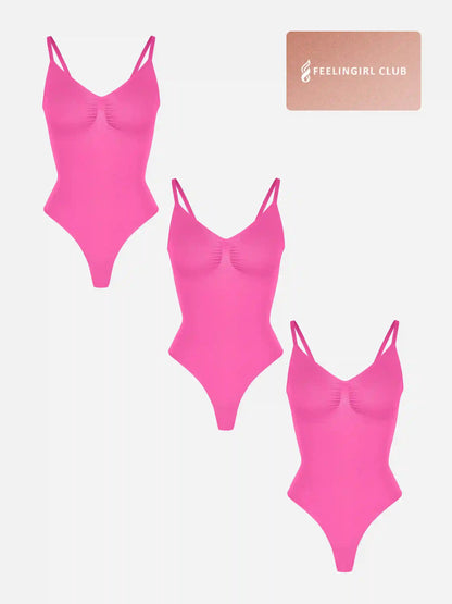 3-Pack Tummy Control Seamless Bodysuit Bundle