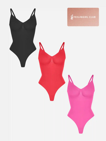 3-Pack Tummy Control Seamless Bodysuit Bundle