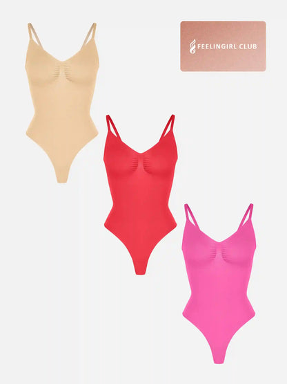 3-Pack Tummy Control Seamless Bodysuit Bundle