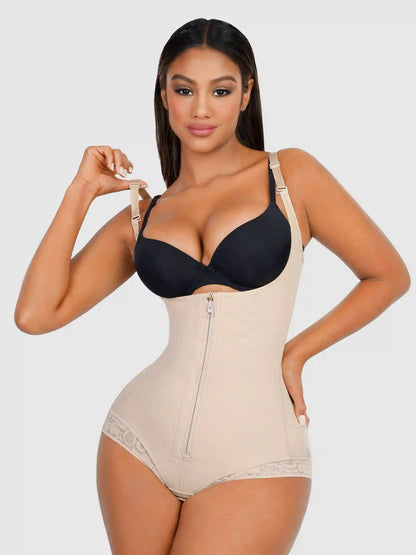 U-Plunge Adjustable Front Zipper Shapewear