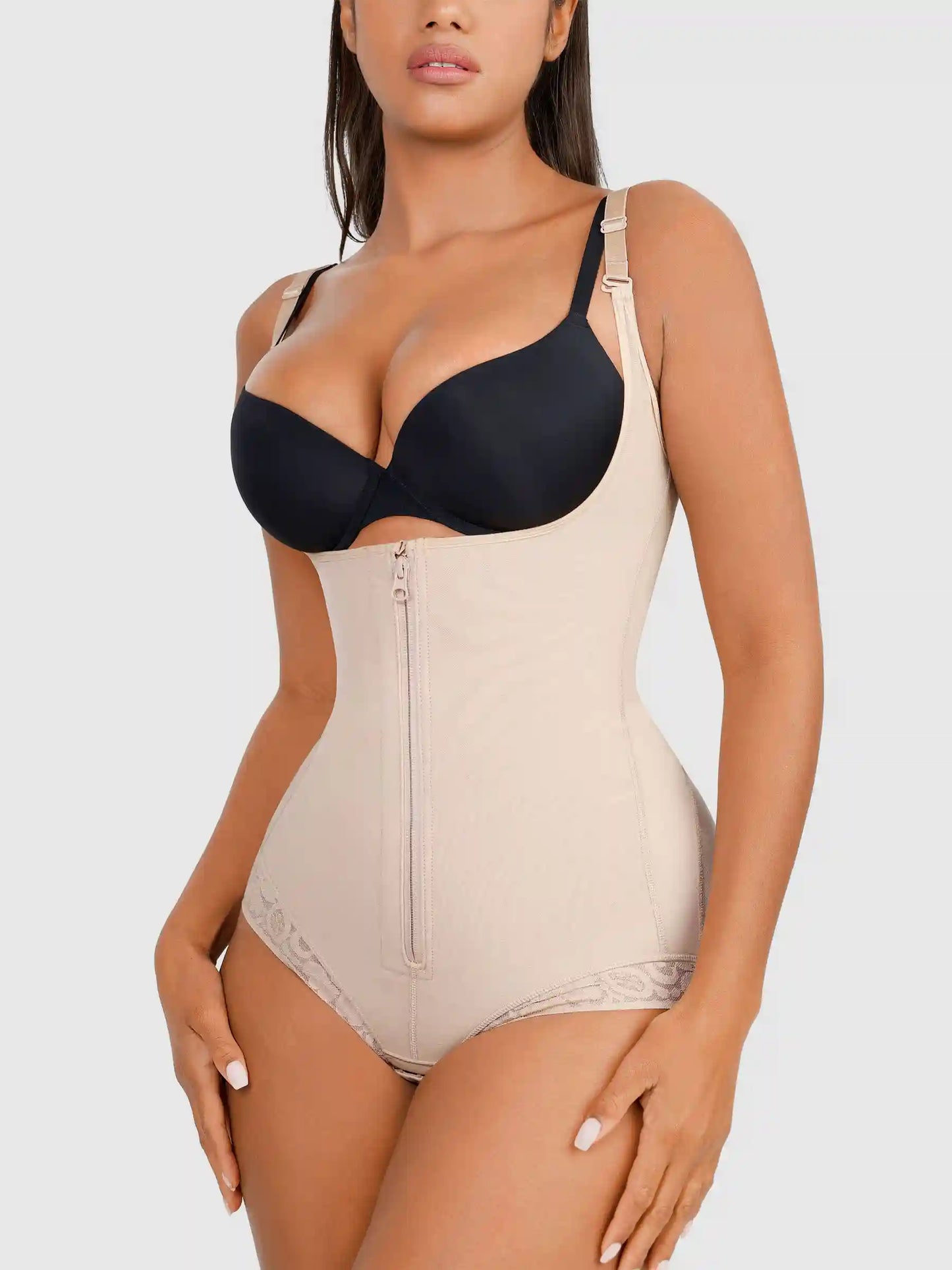 U-Plunge Adjustable Front Zipper Shapewear