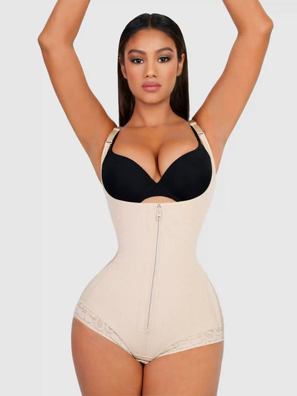 U-Plunge Adjustable Front Zipper Shapewear