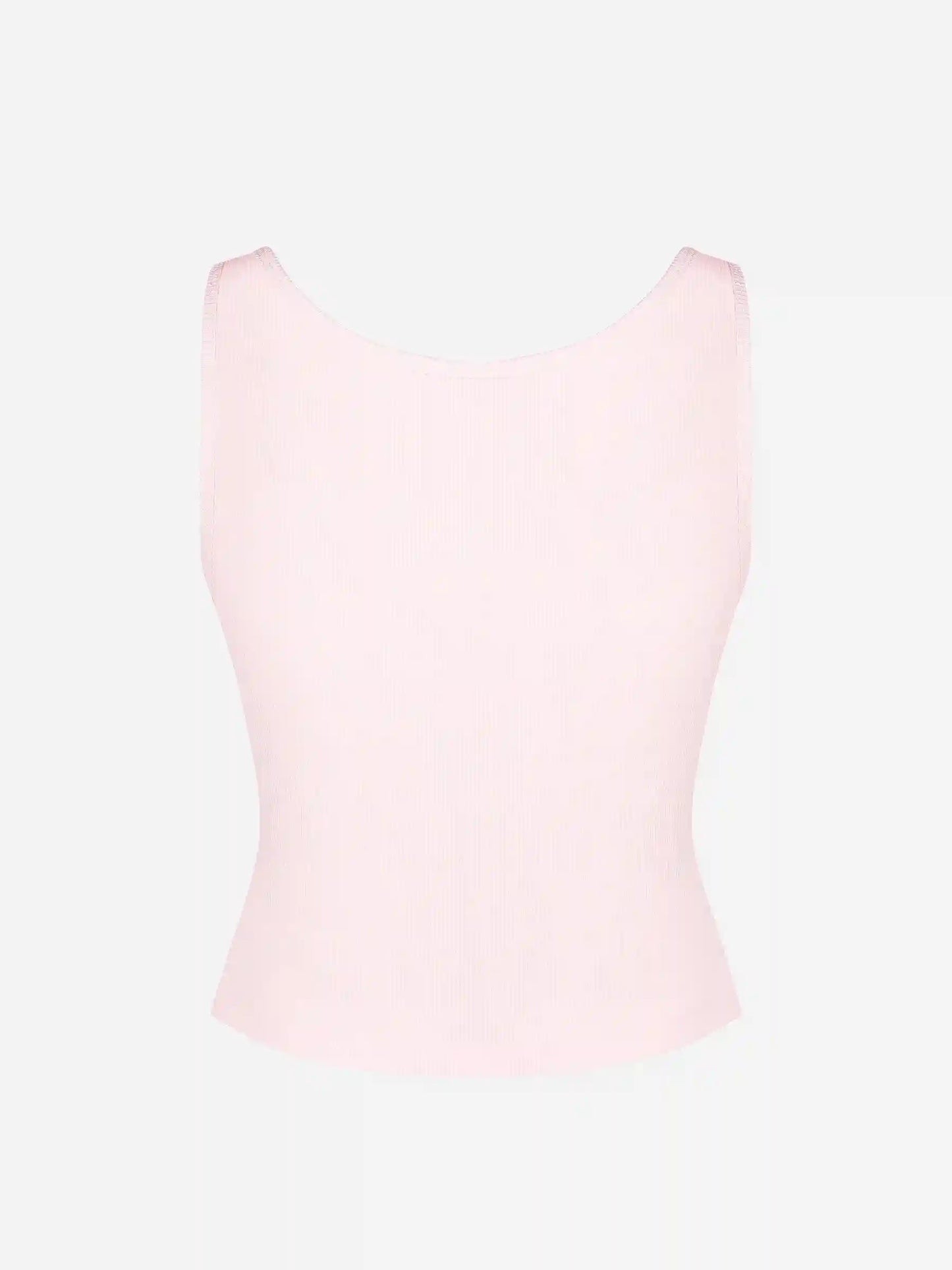 Ribbed Square-Neck Lounge Tank Top