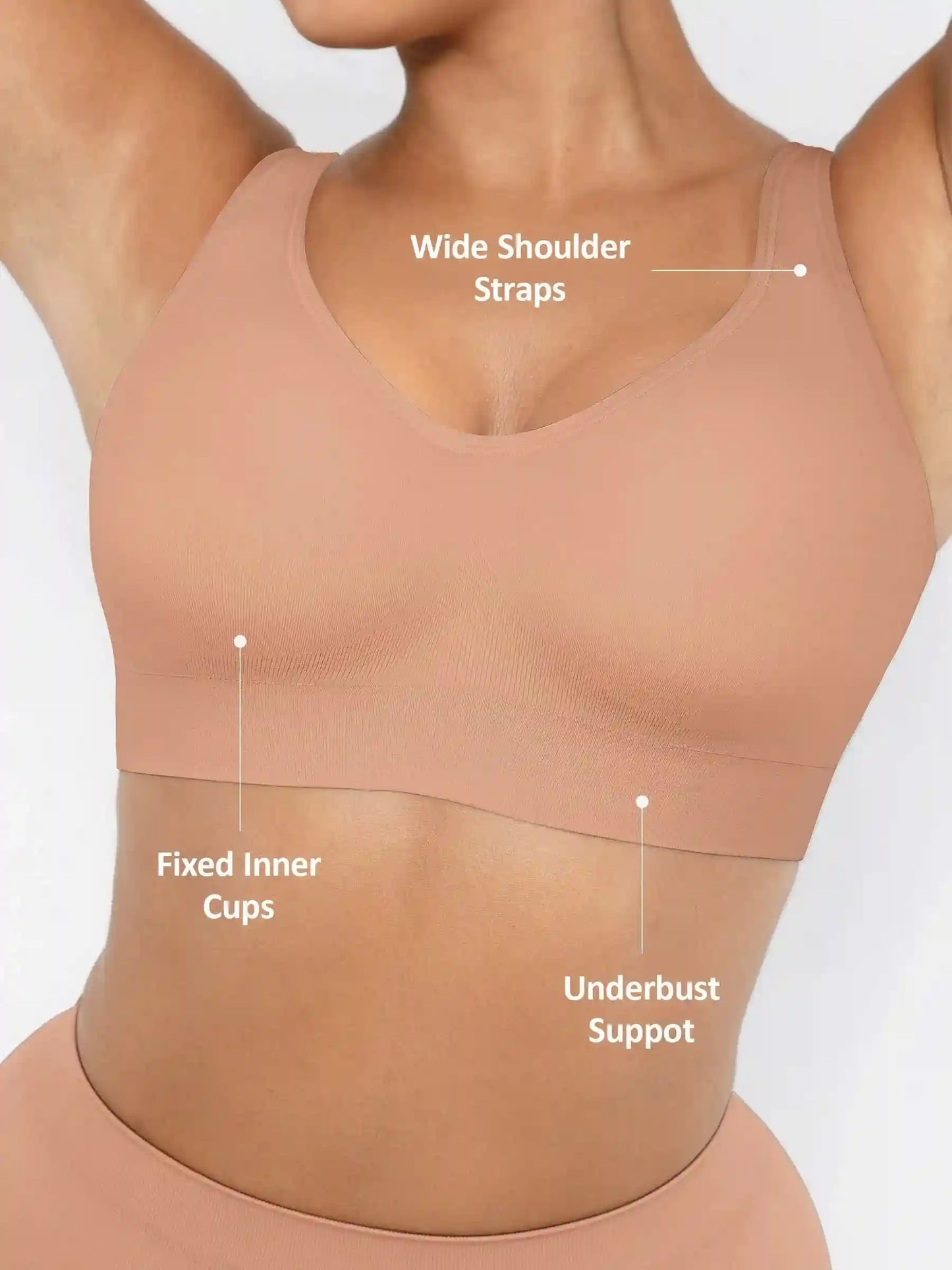 Built-In Cup Full Coverage Wireless Bra