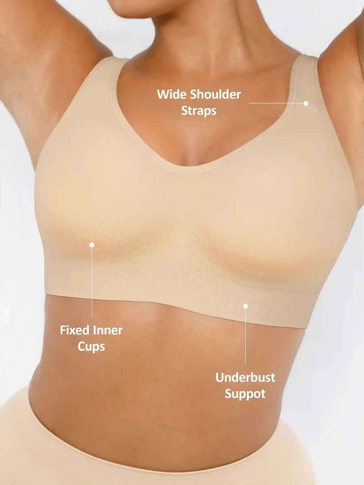 Built-In Cup Full Coverage Wireless Bra