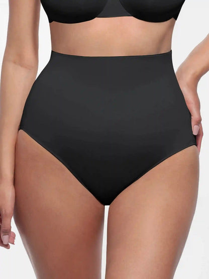 Built-in Elastic Mid-Waist Shaping Panties