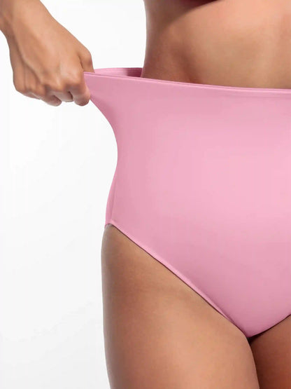 Built-in Elastic Mid-Waist Shaping Panties