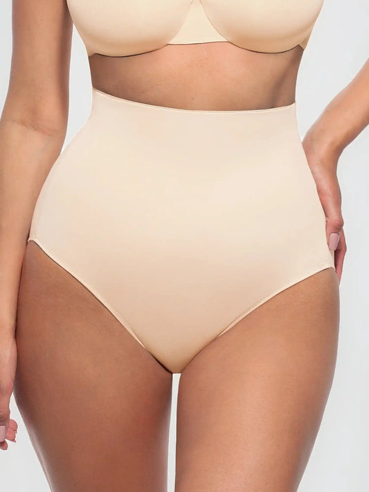 Built-in Elastic Mid-Waist Shaping Panties