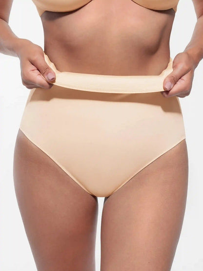 Built-in Elastic Mid-Waist Shaping Panties