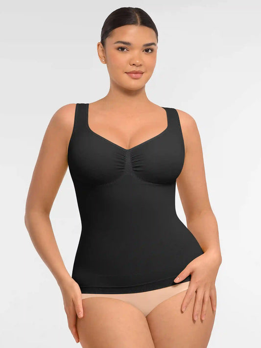 Seamless Everyday Tummy Control Wide Strap Tank Top