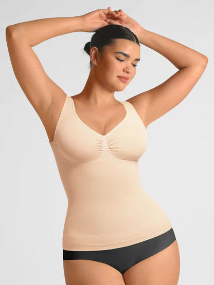 Seamless Everyday Tummy Control Wide Strap Tank Top