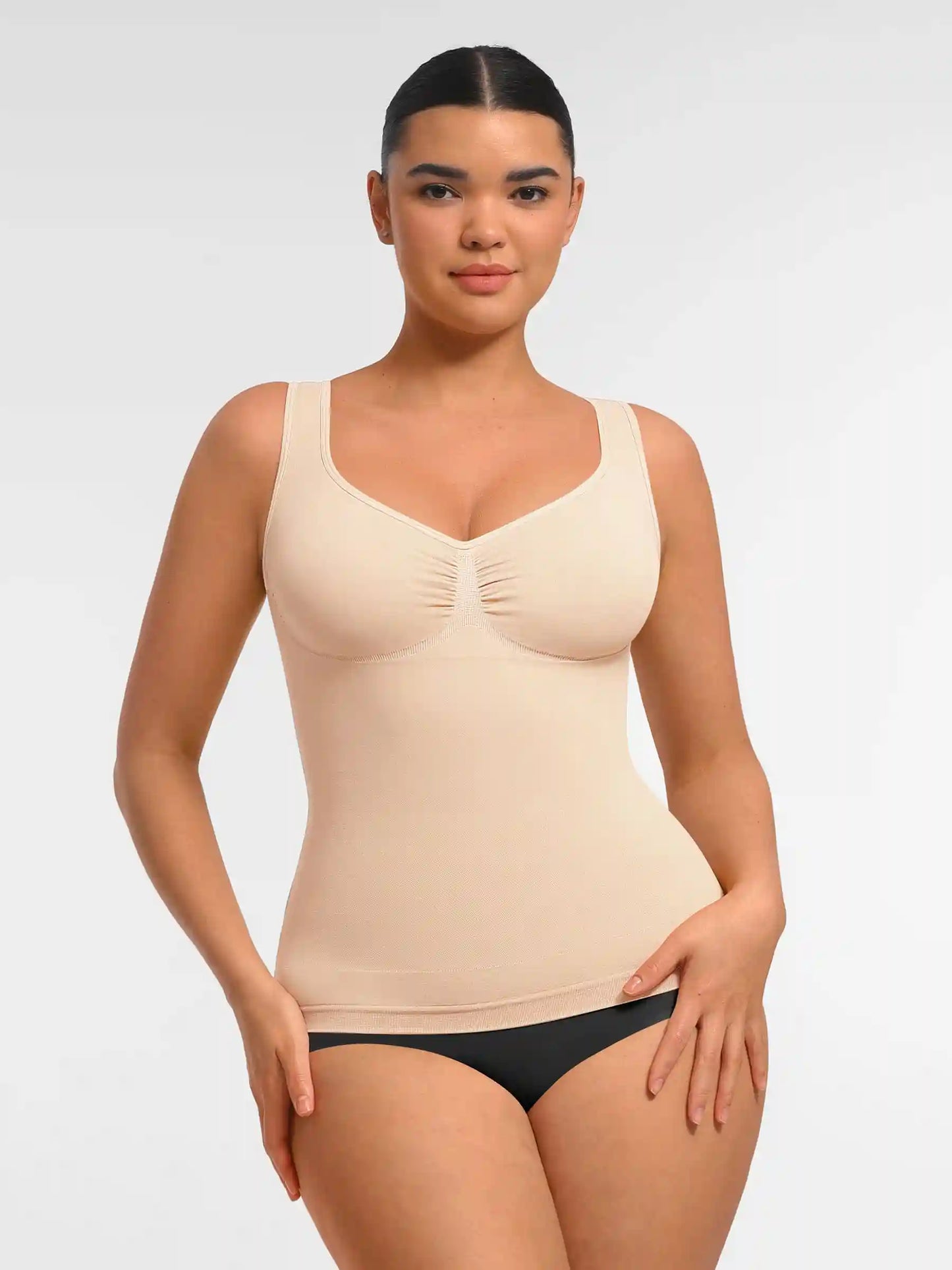 Seamless Everyday Tummy Control Wide Strap Tank Top