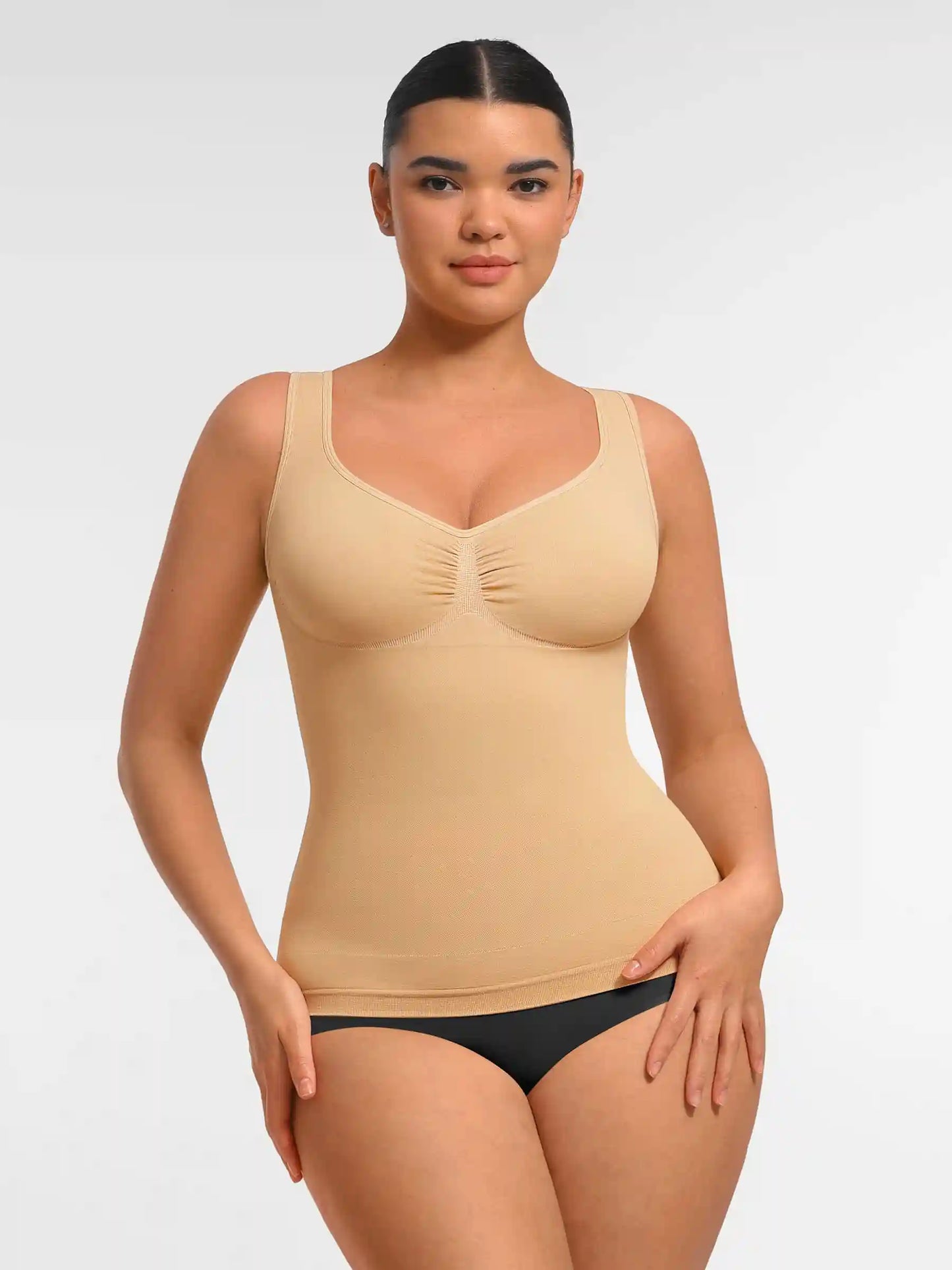 Seamless Everyday Tummy Control Wide Strap Tank Top