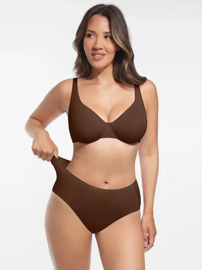 Cloud-Like Mid-Waist Brief Panties