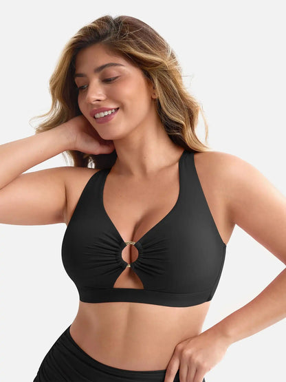 Tummy Control Drawstring Bikini Swimsuit