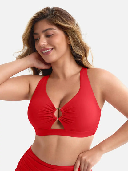 Tummy Control Drawstring Bikini Swimsuit