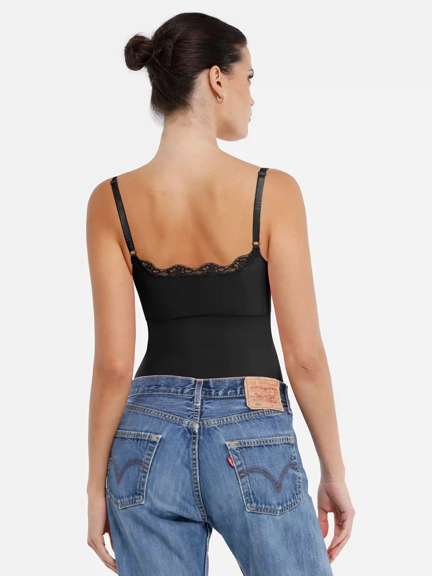 Lace Firm Control Seamless Thong Bodysuit