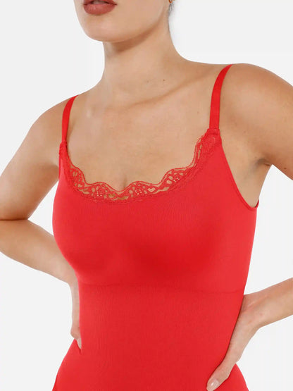 Lace Firm Control Seamless Thong Bodysuit