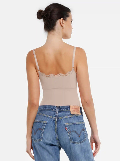 Lace Firm Control Seamless Thong Bodysuit