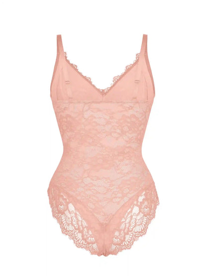 Lace V-Neck Breathable Bodysuit