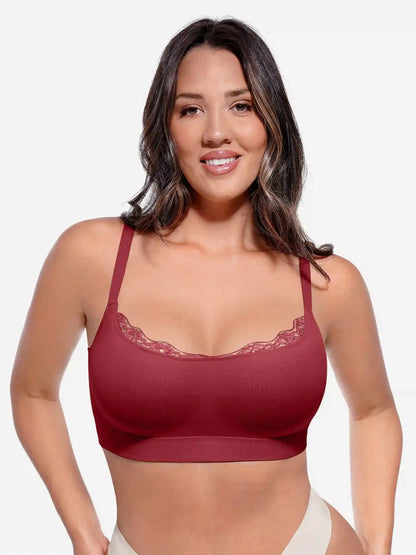 Seamless Lace Wireless Everyday Bra