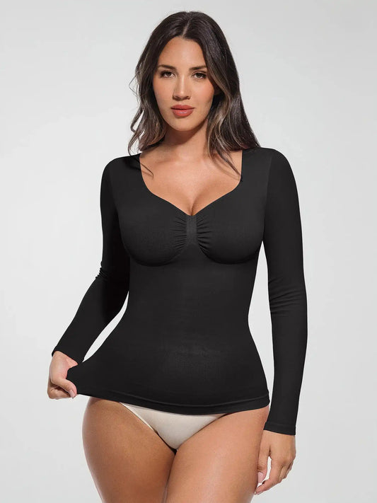 Seamless Long-Sleeve Everyday Shaper Top