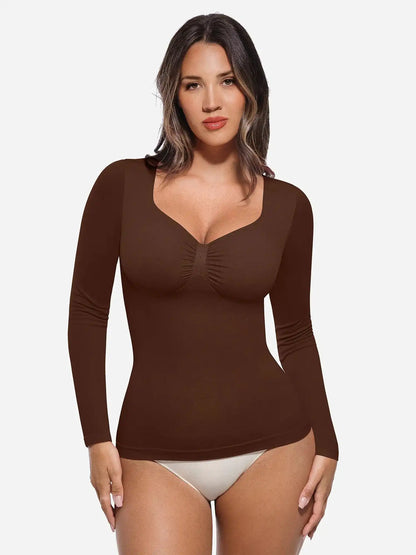 Seamless Long-Sleeve Everyday Shaper Top