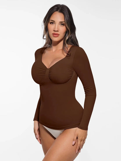 Seamless Long-Sleeve Everyday Shaper Top