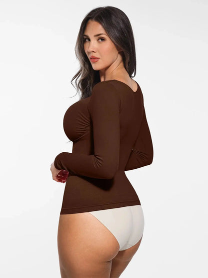 Seamless Long-Sleeve Everyday Shaper Top