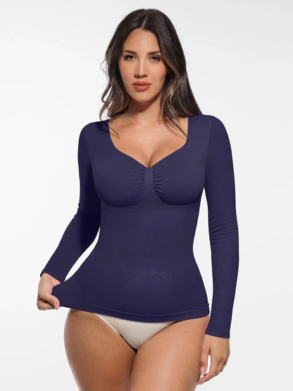 Seamless Long-Sleeve Everyday Shaper Top