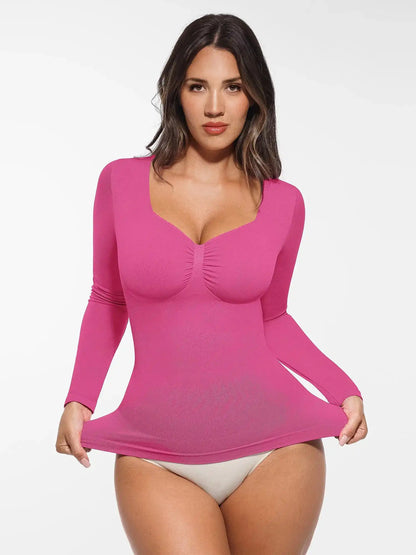 Seamless Long-Sleeve Everyday Shaper Top
